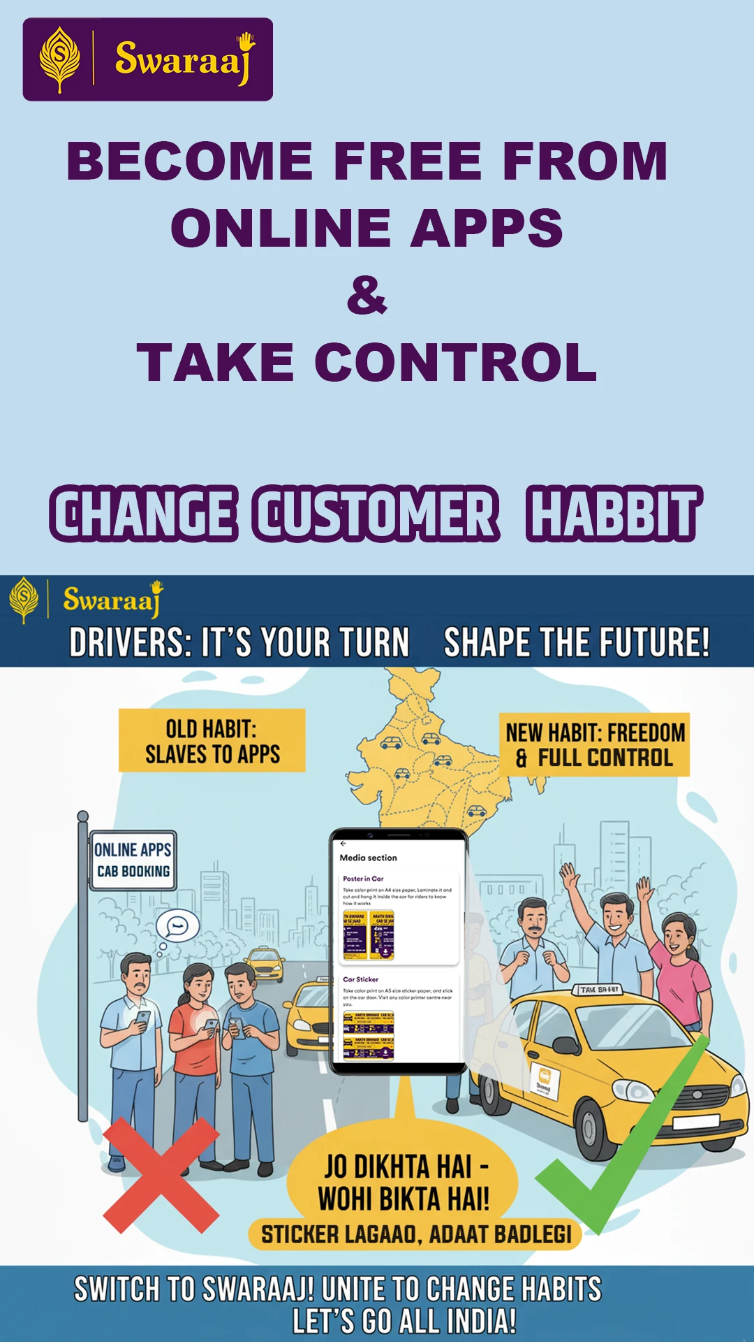Swaraaj Driver app for drivers